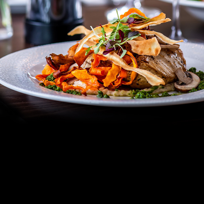 Vegan menu at The Plough Inn