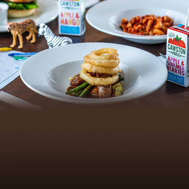 Children's menu at The Plough Inn